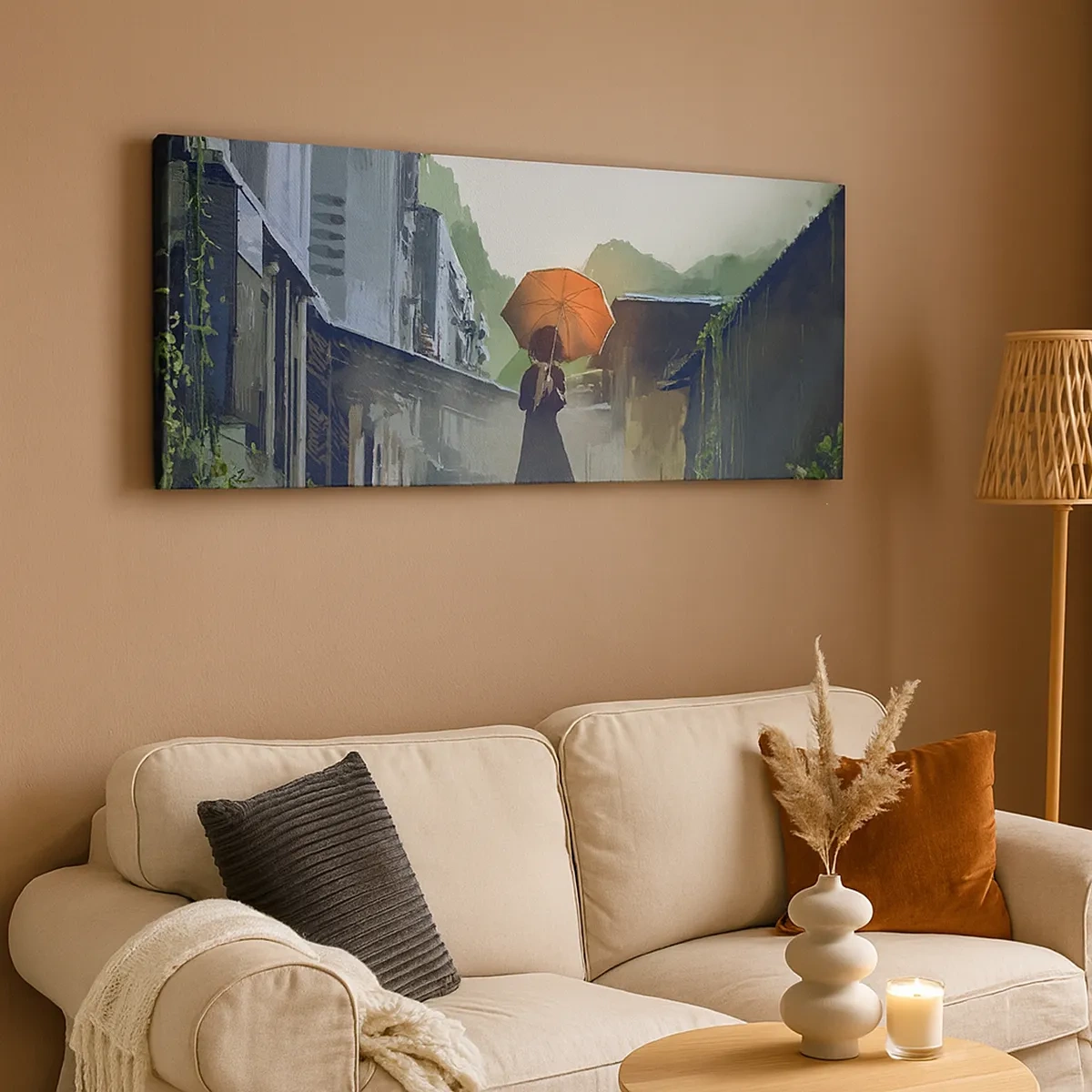 Cuadro sobre lienzo - Impresión de Imagen - Una lluvia revitalizante - 30x30 cm