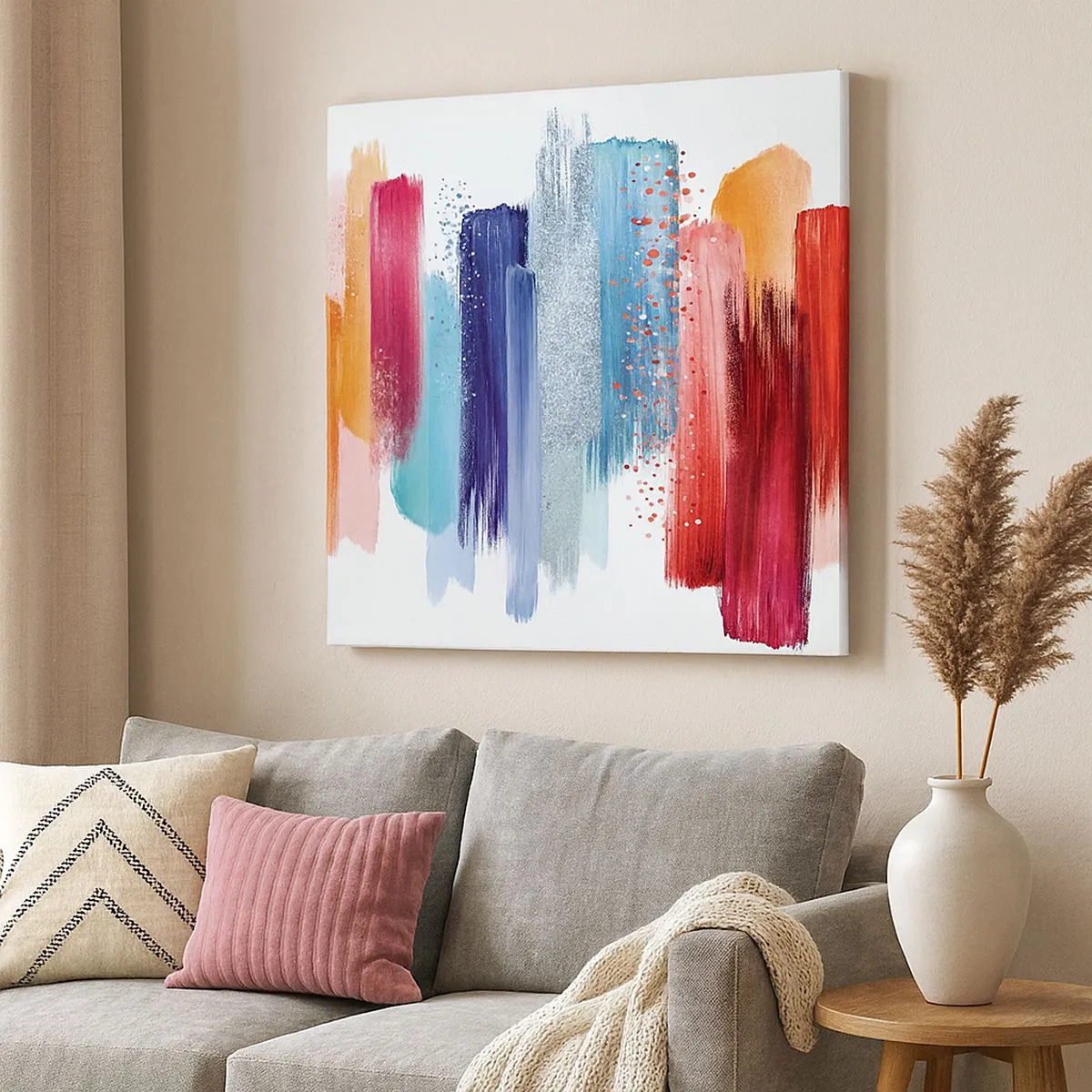 Cuadro sobre lienzo - Impresión de Imagen - Arriba y abajo - 30x30 cm