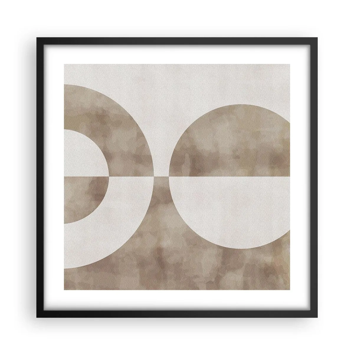 Póster en marco negro - Similitudes y diferencias - 50x50 cm