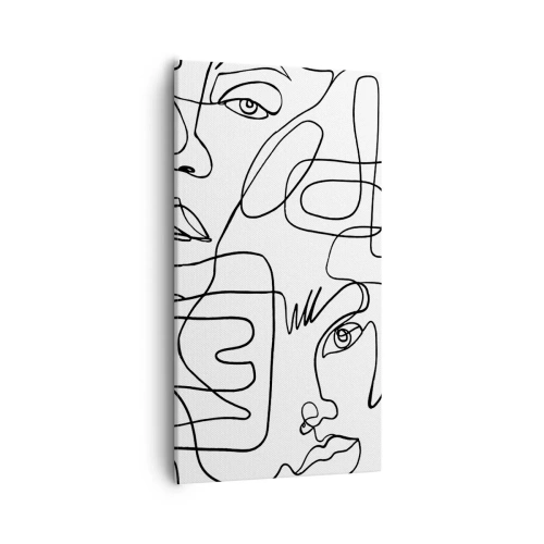 Cuadro sobre lienzo - Impresión de Imagen - Entre emociones enredadas - 55x100 cm