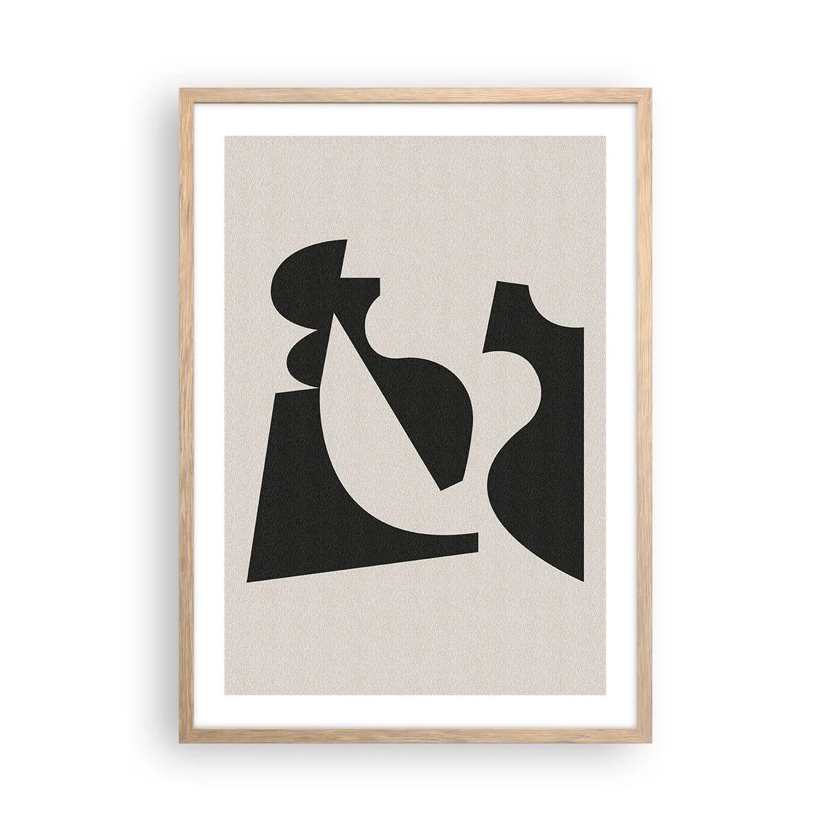 Póster en marco roble claro - Para automontaje - 50x70 cm