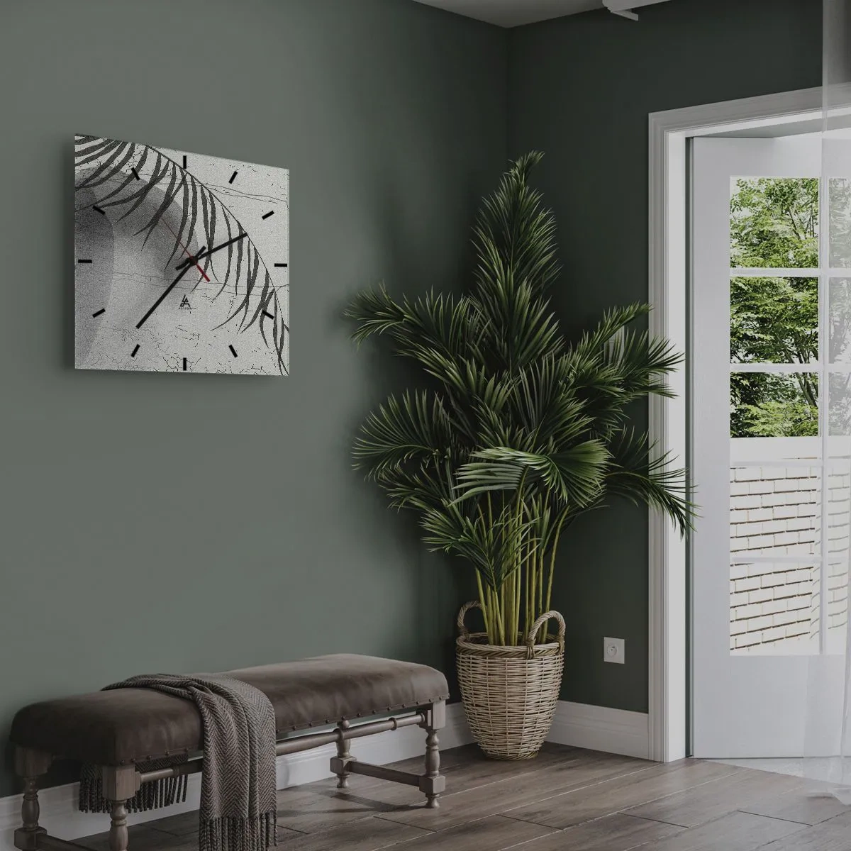 Reloj de pared - Reloj de vidrio - El sutil exotismo de la naturaleza - 30x30 cm