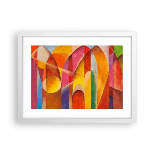 Póster en marco blanco - Catedral del sol - 40x30 cm
