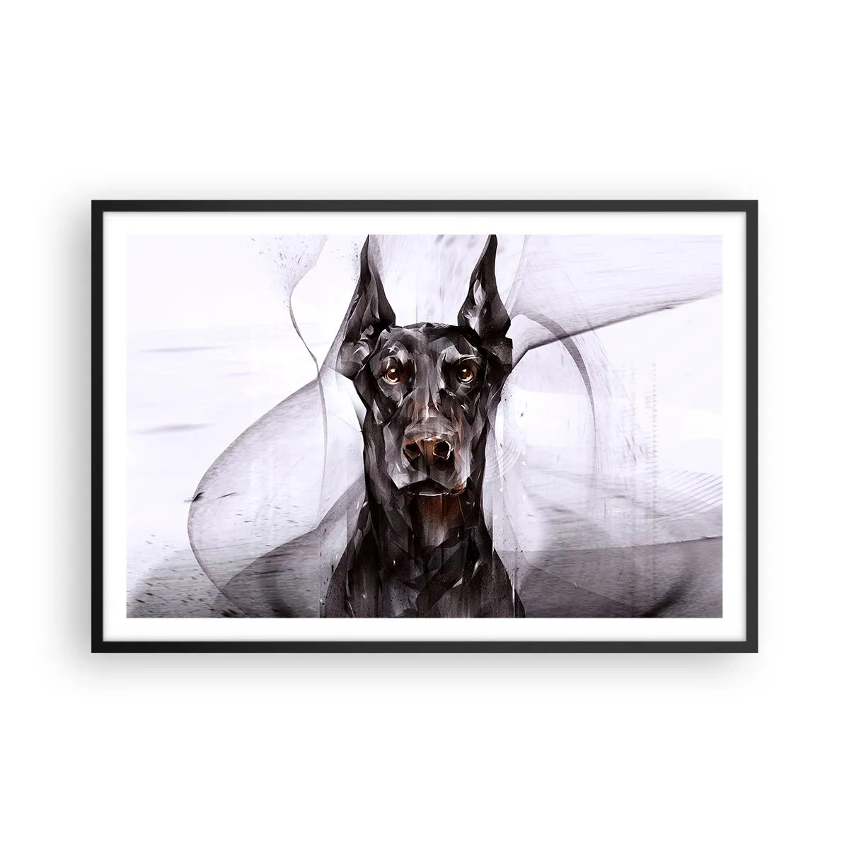 Póster en marco negro - Nacido noble - 91x61 cm