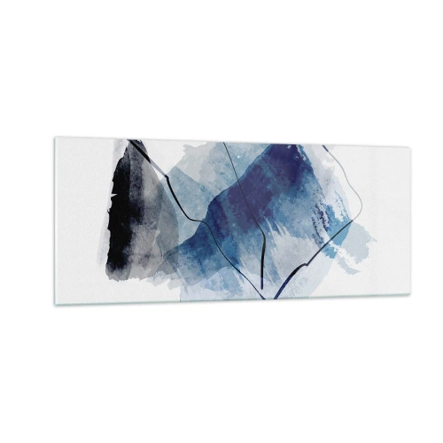 Cuadro sobre vidrio - Impresiones sobre Vidrio - Montaña helada - 100x40 cm