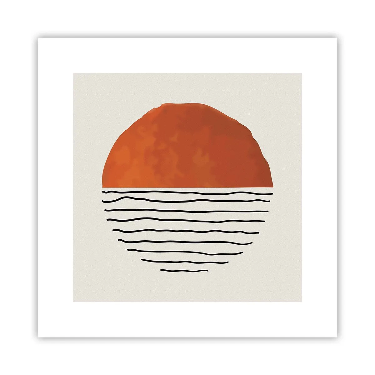 Póster - En un ambiente japonés - 30x30 cm