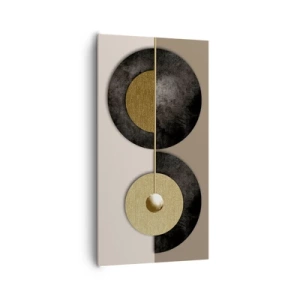 Cuadro sobre lienzo - Impresión de Imagen - Variaciones en torno a un círculo - 65x120 cm
