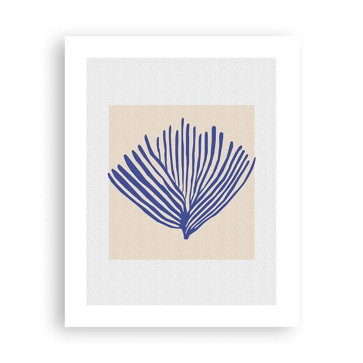 Póster - Abanico azul - 40x50 cm
