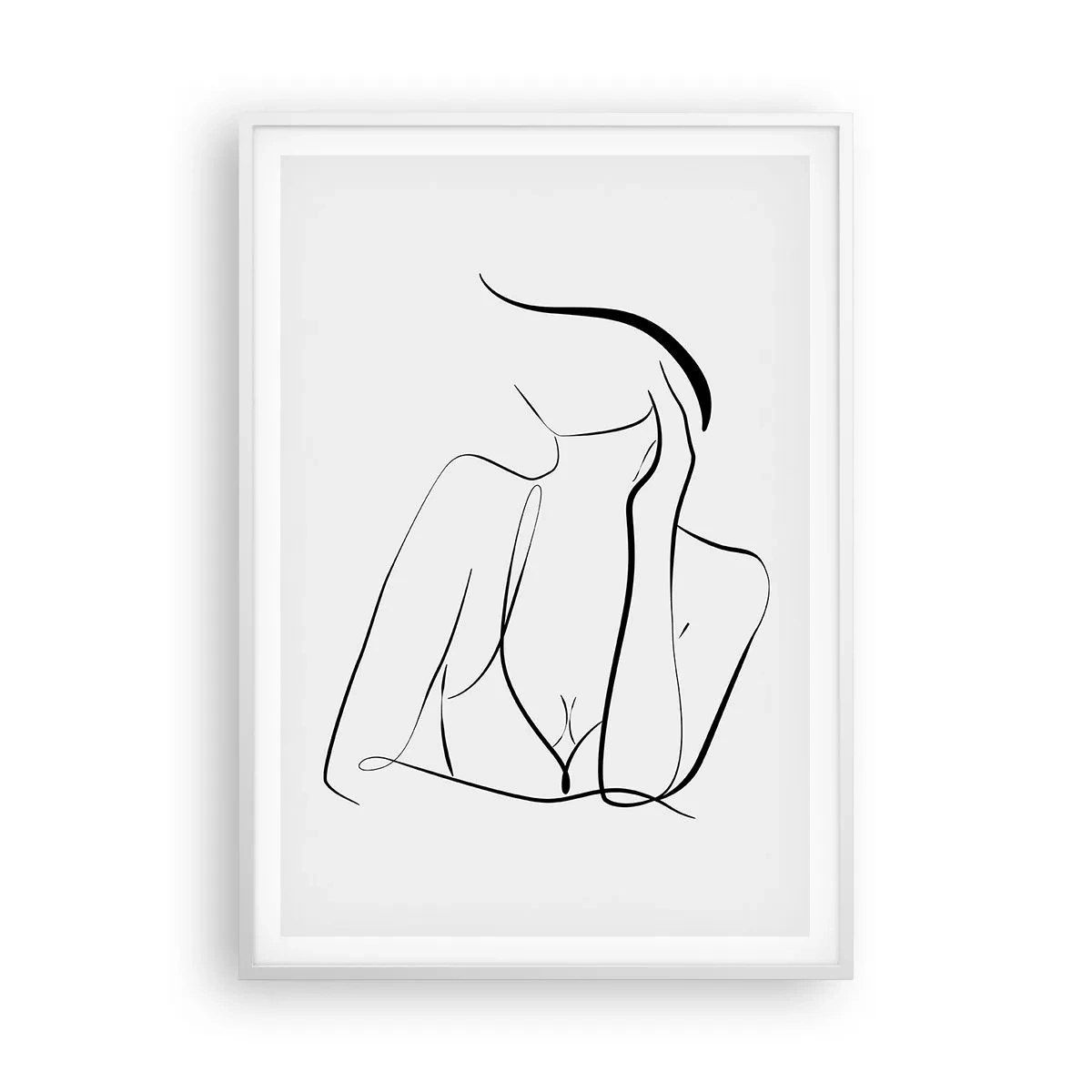 Póster en marco blanco - En la ola de sueños - 70x100 cm