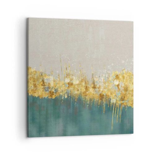 Cuadro sobre lienzo - Impresión de Imagen - La frontera dorada - 50x50 cm