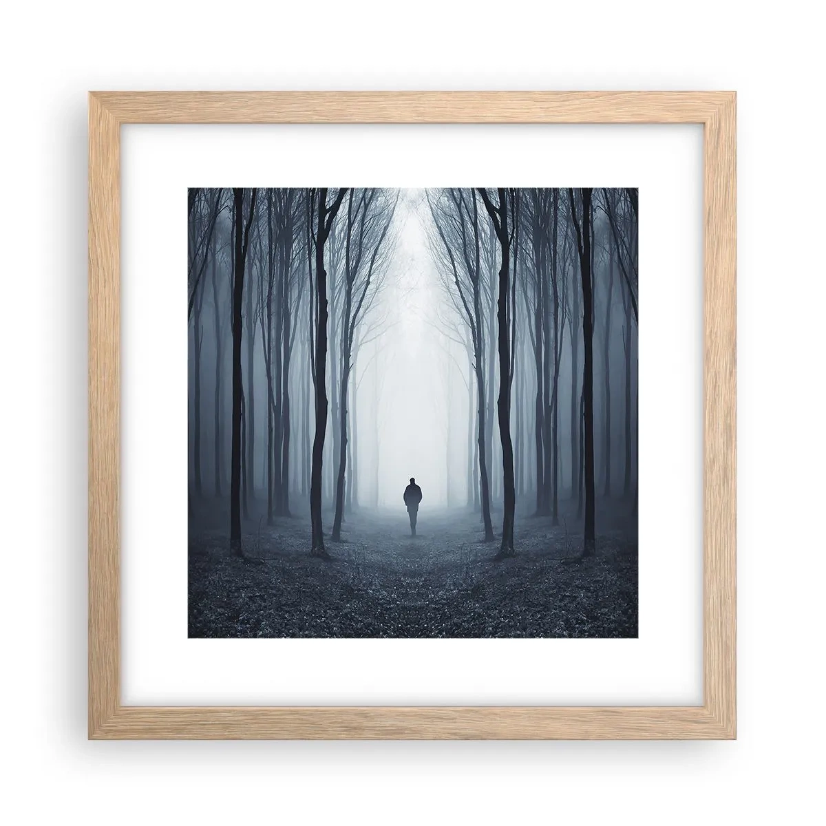 Póster en marco roble claro - Alto y claro - 30x30 cm