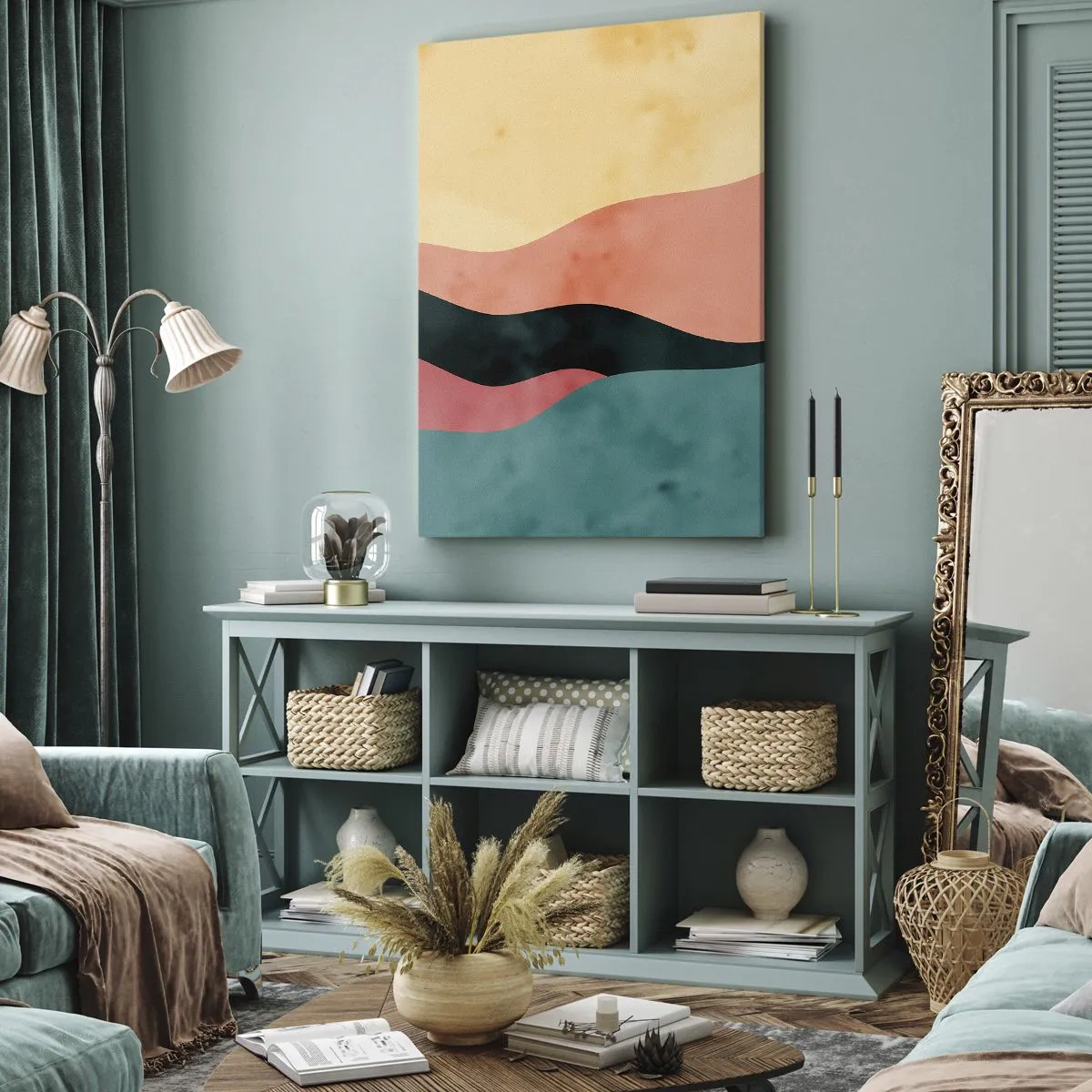 Cuadro sobre lienzo - Impresión de Imagen - Discordia compatible - 65x120 cm