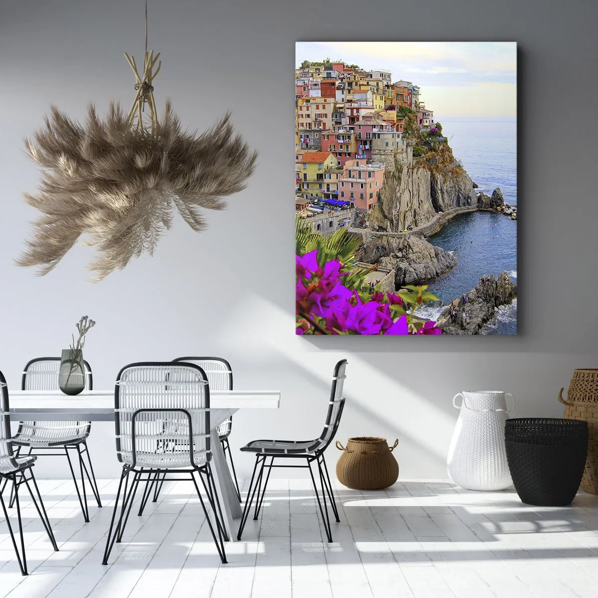 Cuadro sobre lienzo - Impresión de Imagen - La ciudad de la risa - 55x100 cm