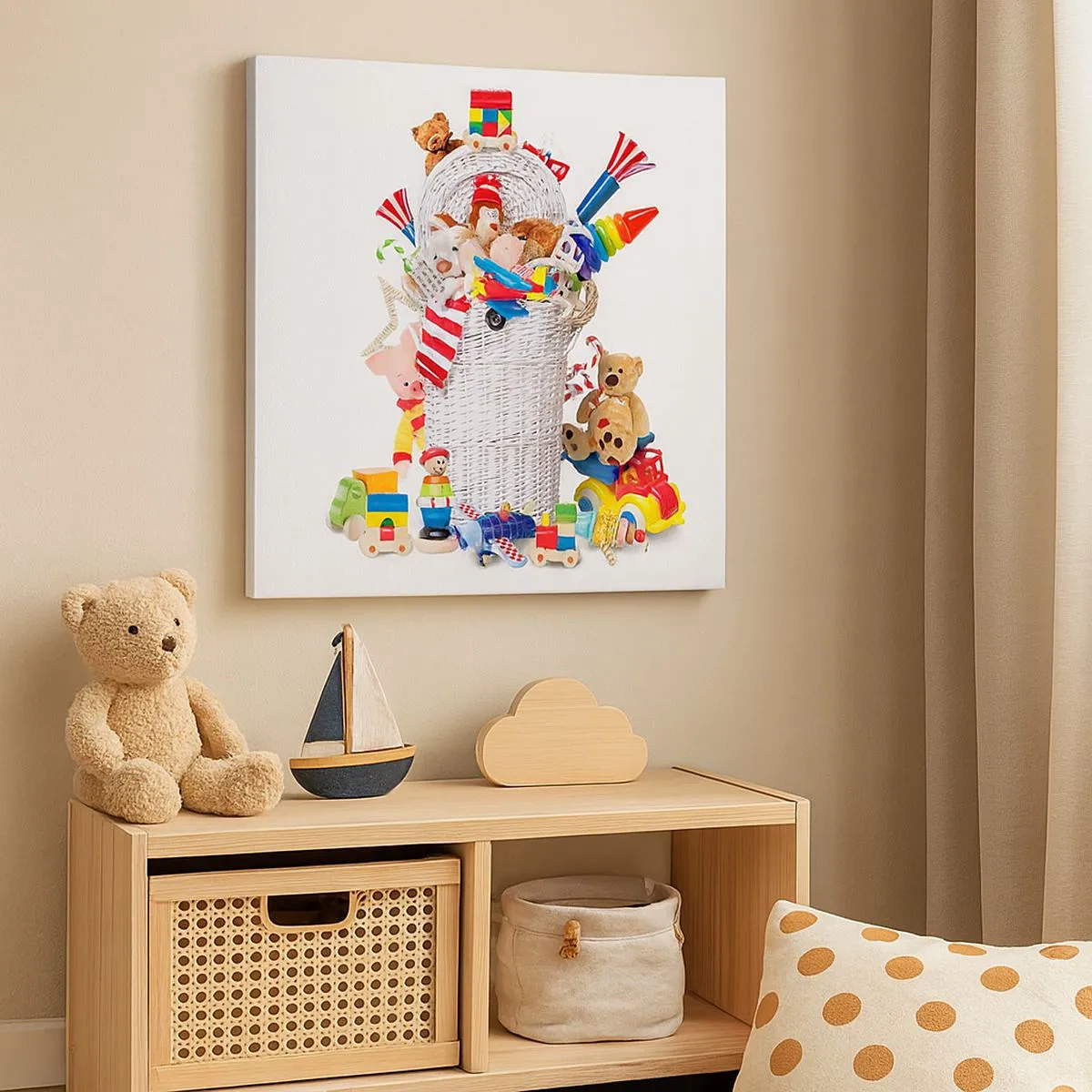 Cuadro sobre lienzo - Impresión de Imagen - Tesoros para los más pequeños - 30x30 cm