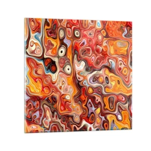 Cuadro sobre vidrio - Impresiones sobre Vidrio - Si las nueces se derritieran en la miel - 70x70 cm