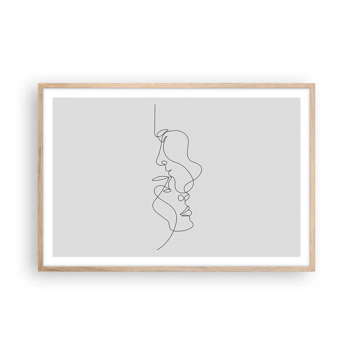 Póster en marco roble claro - El calor de los deseos lúgubres - 91x61 cm