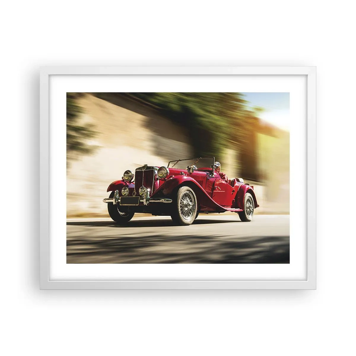 Póster en marco blanco - Hermosa pieza de museo - 50x40 cm