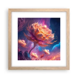 Póster en marco roble claro - Otro mundo - 30x30 cm