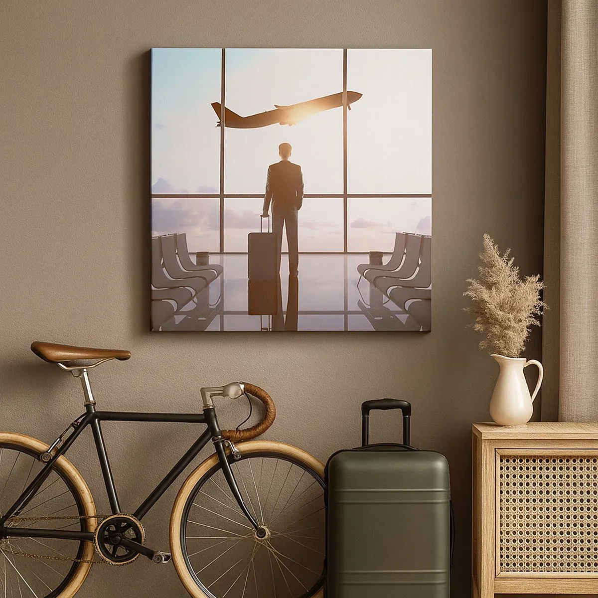 Cuadro sobre lienzo - Impresión de Imagen - Tienes tiempo, tranquilo - 30x30 cm