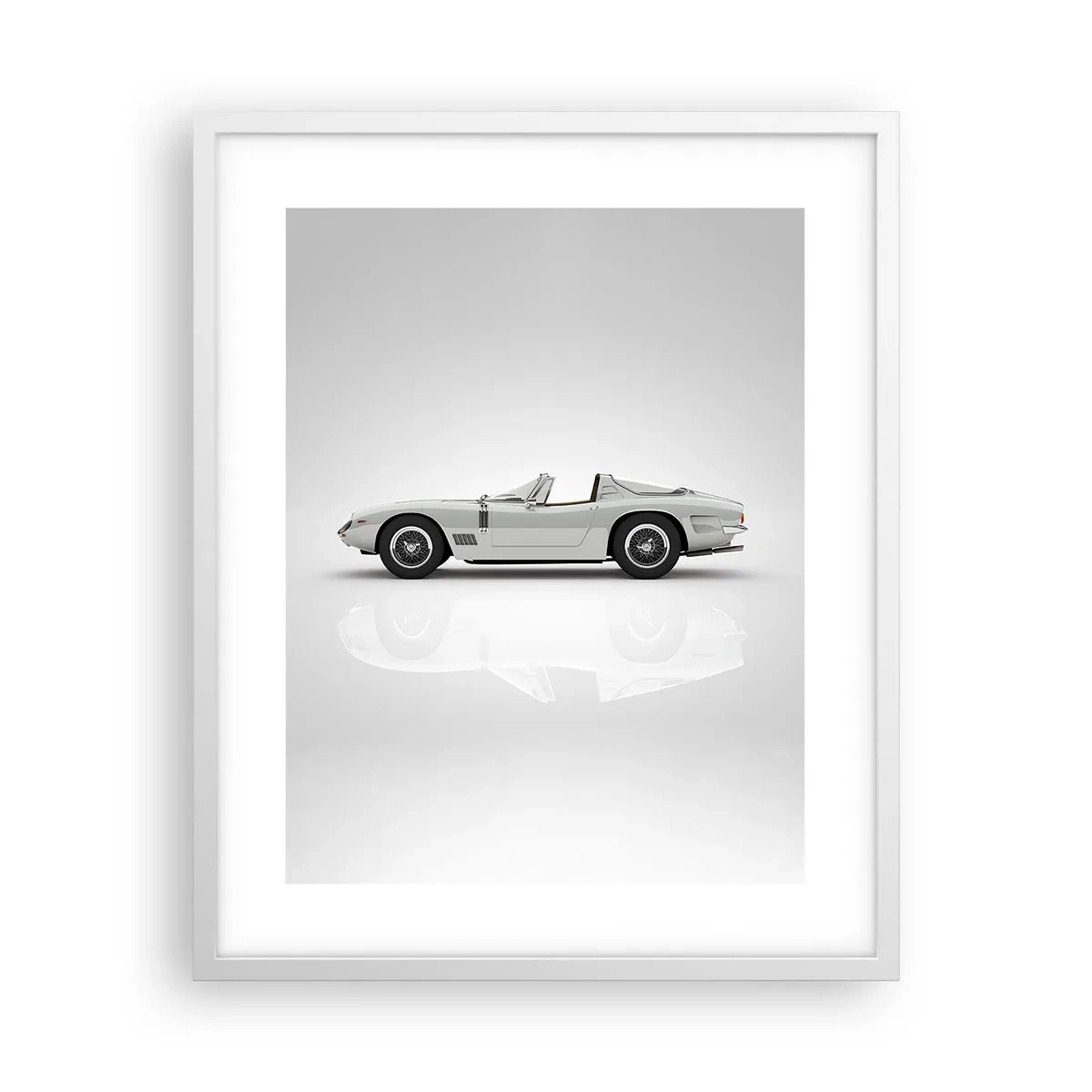 Póster en marco blanco - Una promesa de diversión - 40x50 cm