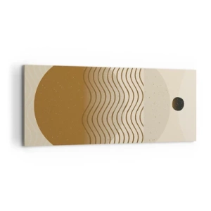 Cuadro sobre lienzo - Impresión de Imagen - Sobre el origen de las figuras geométricas - 100x40 cm