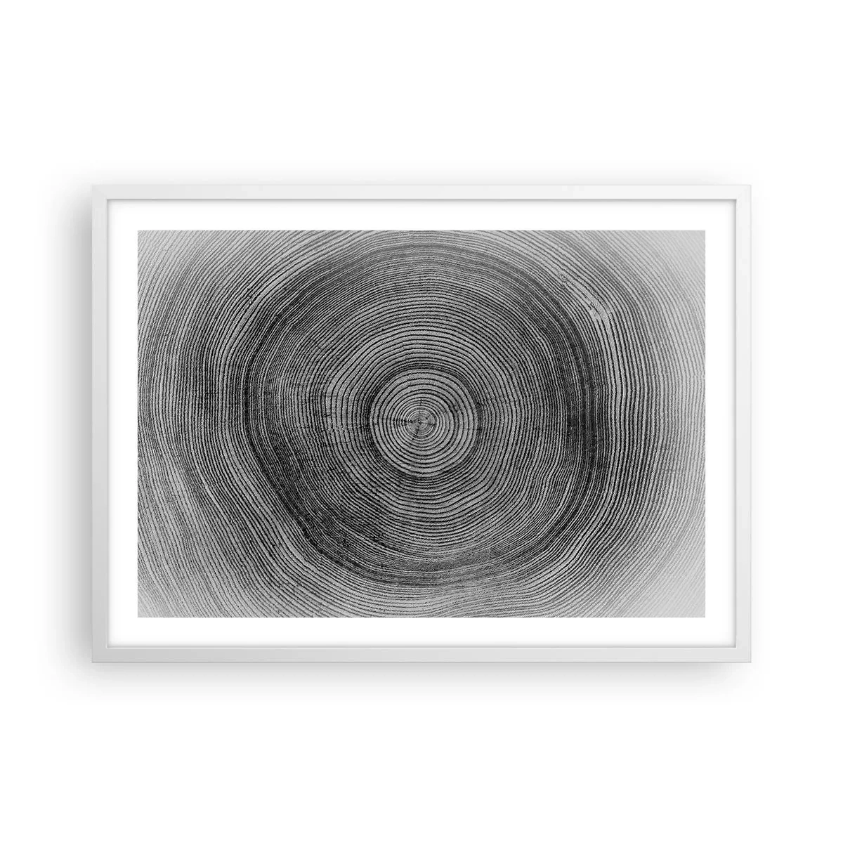 Póster en marco blanco - El paso del tiempo - 70x50 cm