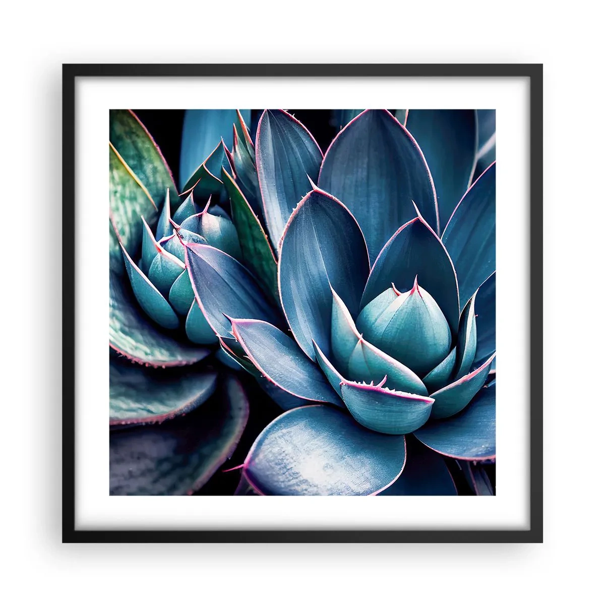 Póster en marco negro - Fuerza vital - 50x50 cm