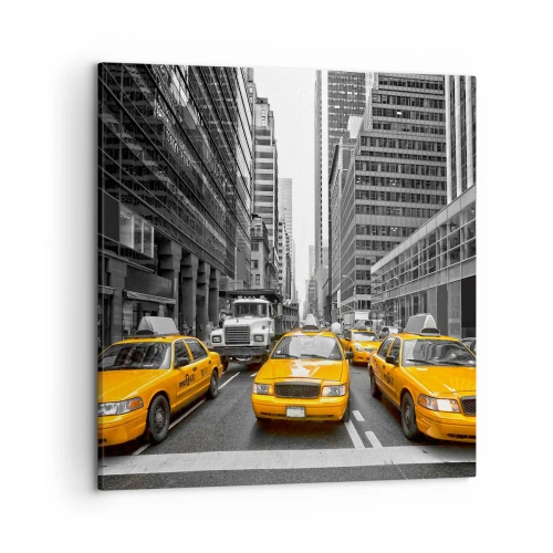 Cuadro sobre lienzo - Impresión de Imagen - Nosotros somos los que damos color a la ciudad - 50x50 cm