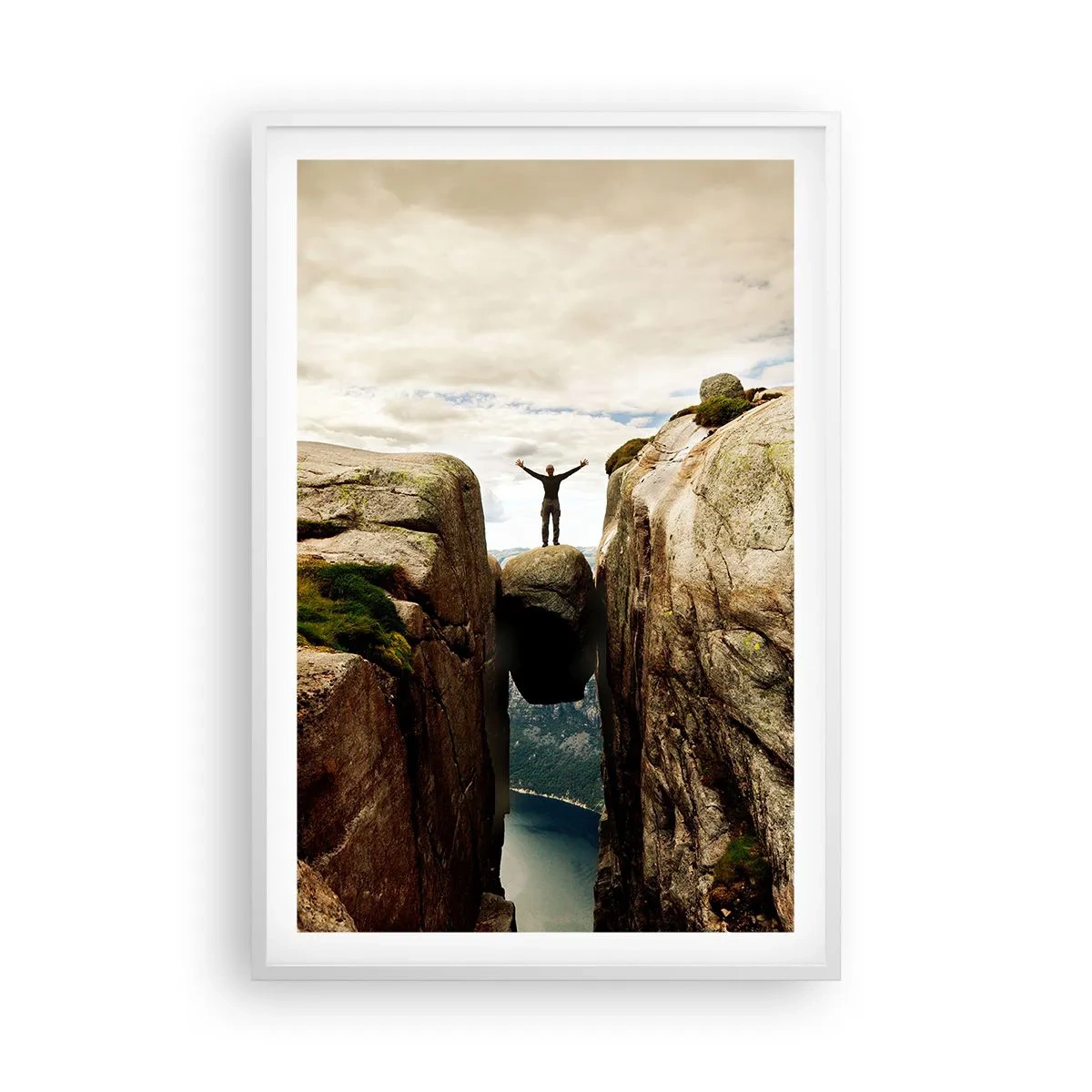 Póster en marco blanco - ¿Cómo estoy? - 61x91 cm