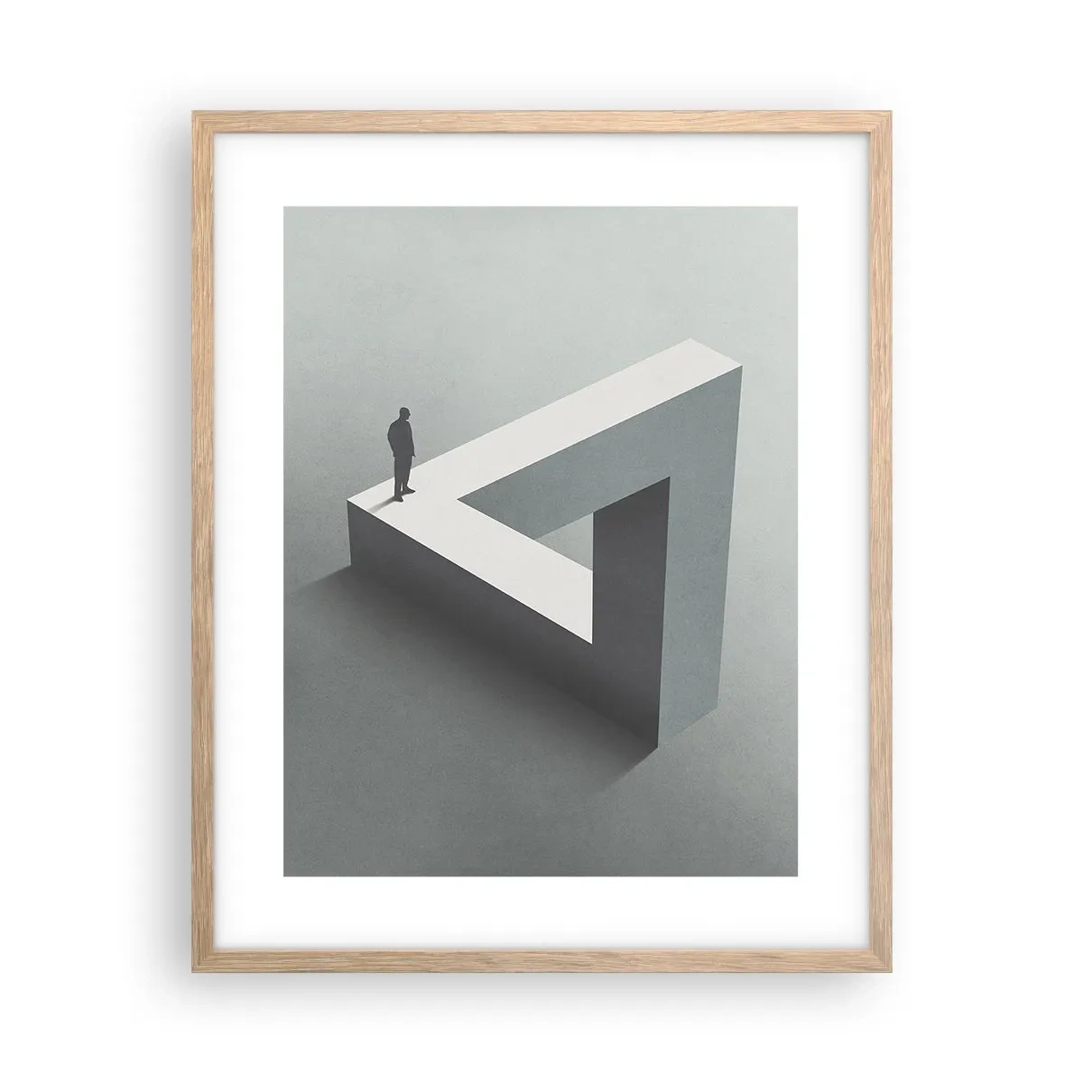 Póster en marco roble claro - Y, sin embargo, es posible - 40x50 cm