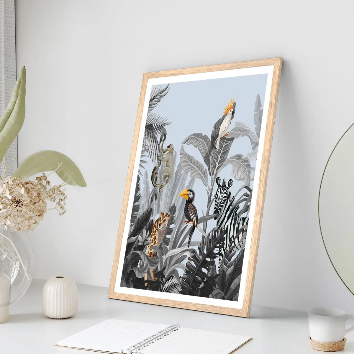 Póster en marco roble claro - Un cuento de hadas africano - 50x70 cm