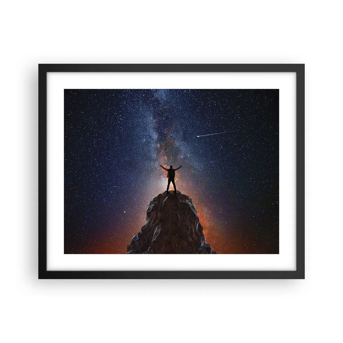 Póster en marco negro - ¡El poder está conmigo! - 50x40 cm