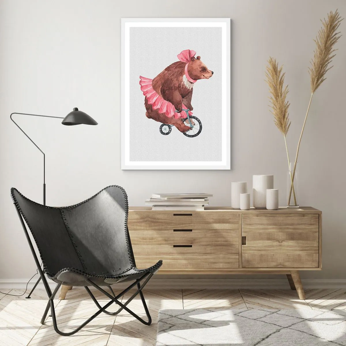 Póster en marco blanco - ¡Qué circo! - 40x50 cm