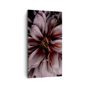 Cuadro sobre lienzo - Impresión de Imagen - Corazón floral - 45x80 cm