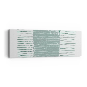 Cuadro sobre lienzo - Impresión de Imagen - Abstracción marina - 90x30 cm