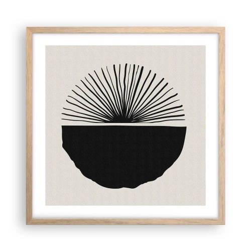 Póster en marco roble claro - Un abanico de posibilidades - 50x50 cm