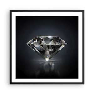 Póster en marco negro - Riqueza y belleza - 60x60 cm