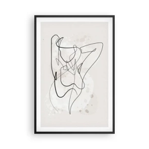 Póster en marco negro - El arte de la seducción - 61x91 cm