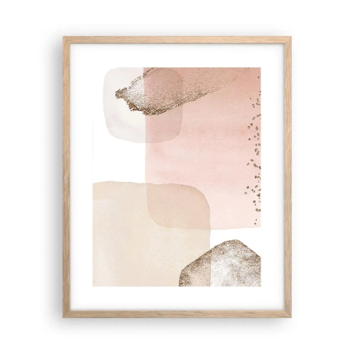 Póster en marco roble claro - Una mirada a través del color - 40x50 cm