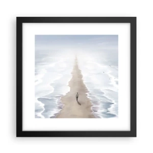 Póster en marco negro - Un futuro brillante - 30x30 cm