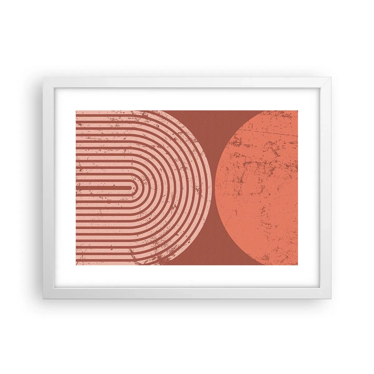 Póster en marco blanco - Estrecha relación - 40x30 cm