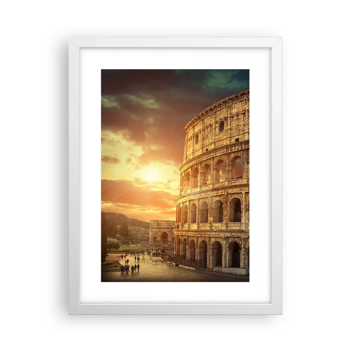 Póster en marco blanco - Una impresión colosal - 30x40 cm