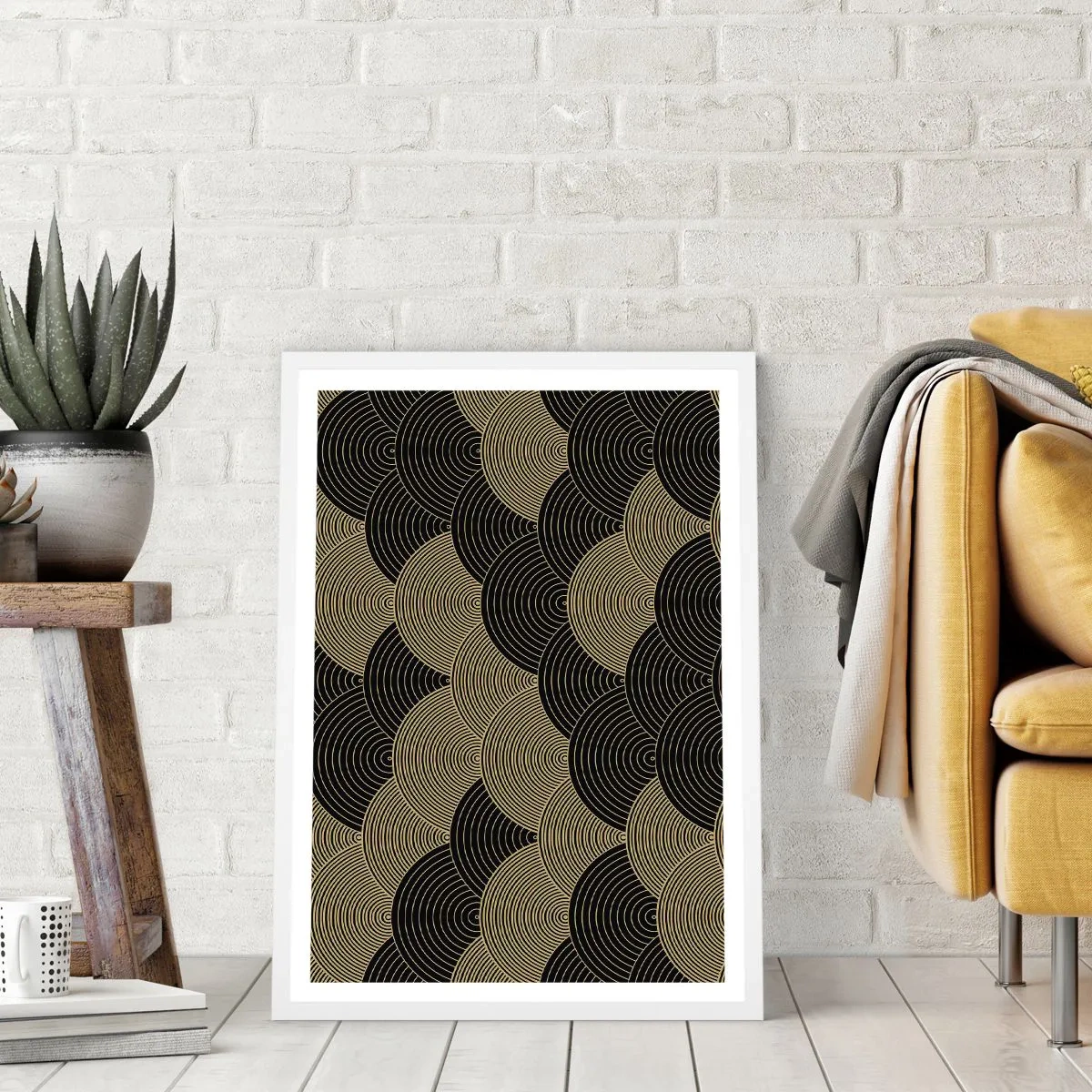 Póster en marco blanco - Multiplicación de la unidad - 50x70 cm