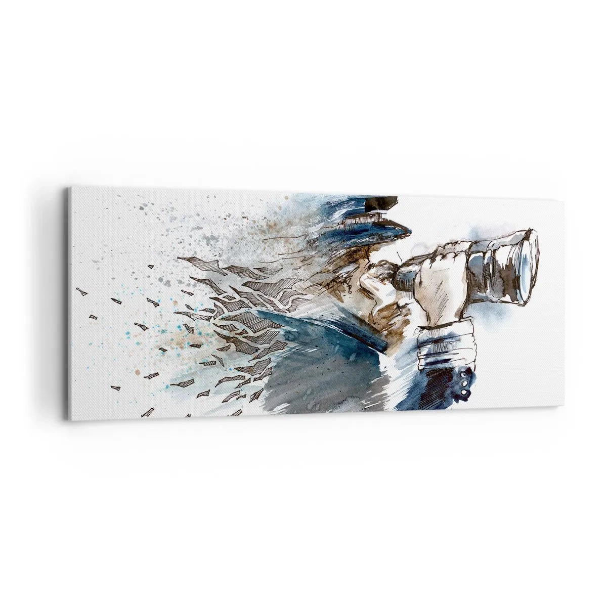 Cuadro sobre lienzo - Impresión de Imagen - Tierra a la vista - 100x40 cm