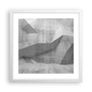 Póster en marco blanco - Un verdadero desafío - 40x40 cm