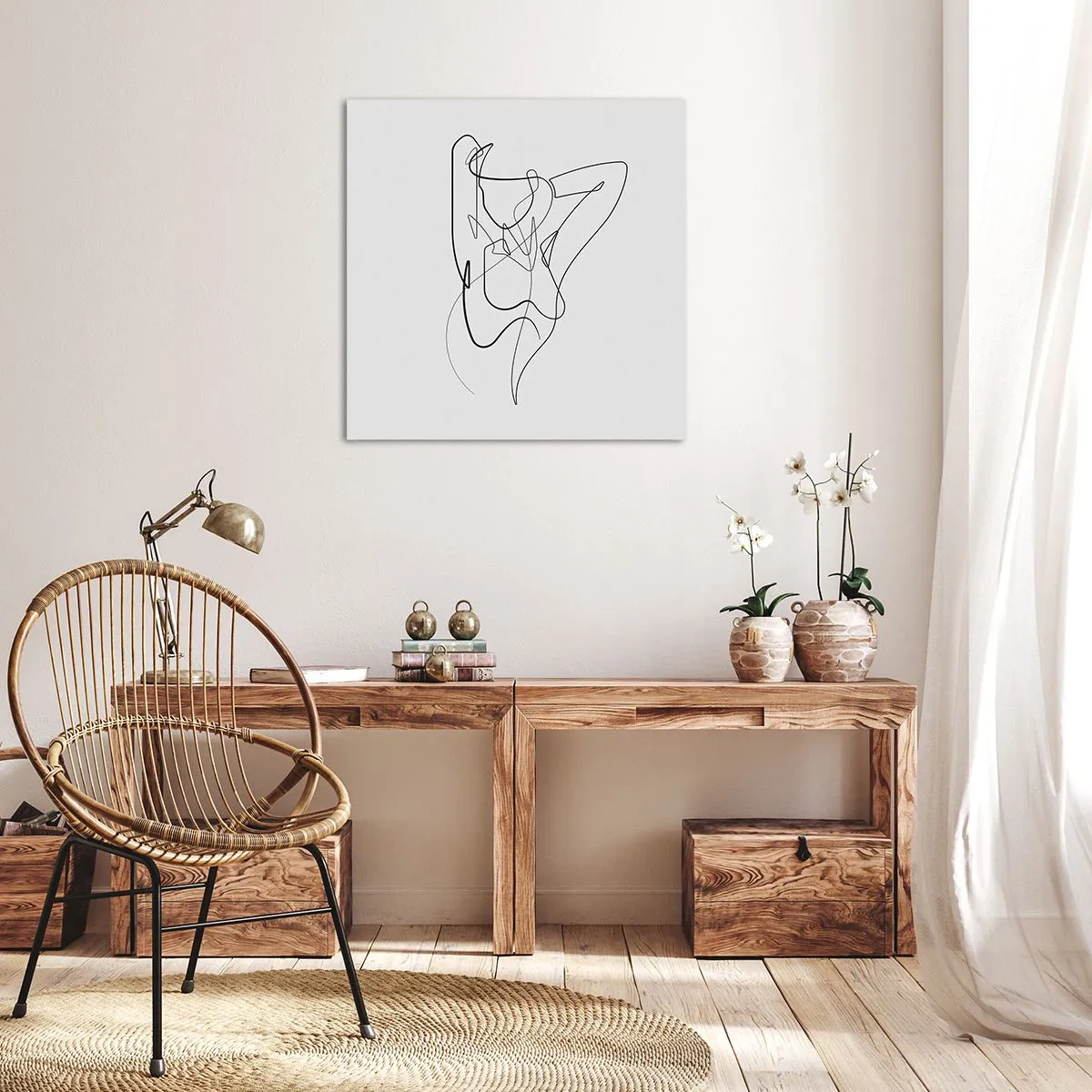Cuadro sobre lienzo - Impresión de Imagen - Realmente, tal y como eres - 70x70 cm