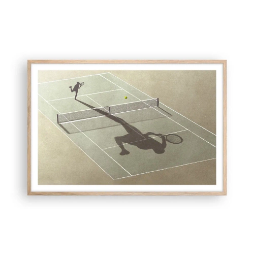 Póster en marco roble claro - Véncete a ti mismo - 91x61 cm