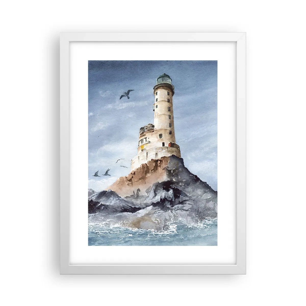 Póster en marco blanco - Invencible - 30x40 cm