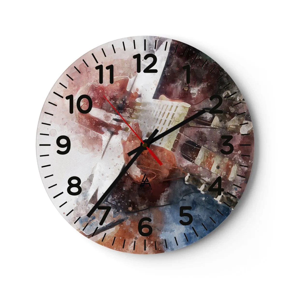 Reloj de pared - Reloj de vidrio - ¿Y qué opinas? - 40x40 cm