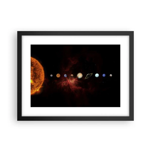 Póster en marco negro - Nuestro barrio - 40x30 cm